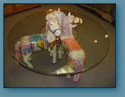 Glass-Top Carrousel Table